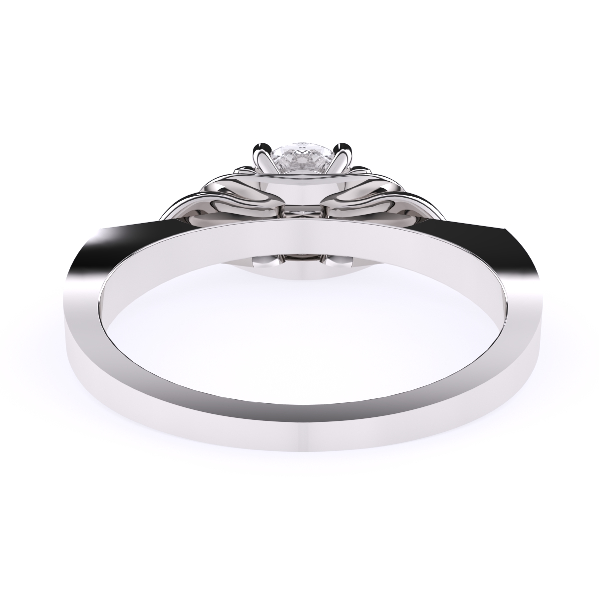 Glamorous Round Diamond Solitaire Ring